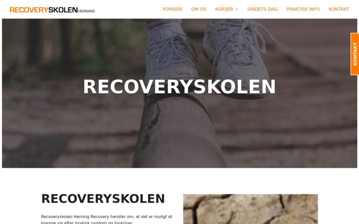 Skærmbillede af recoveryherning.dk