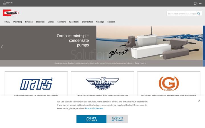 Screenshot of rectorseal.com