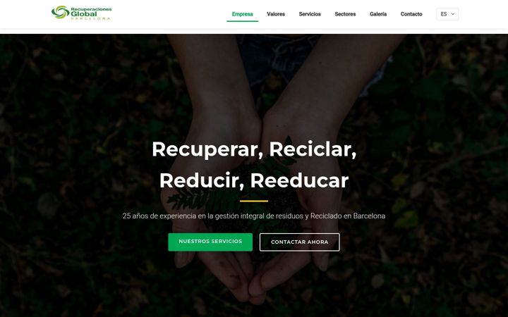 Screenshot of recuperacionesglobalbcn.com