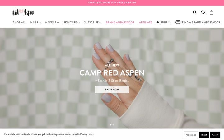 Screenshot of redaspenlove.com