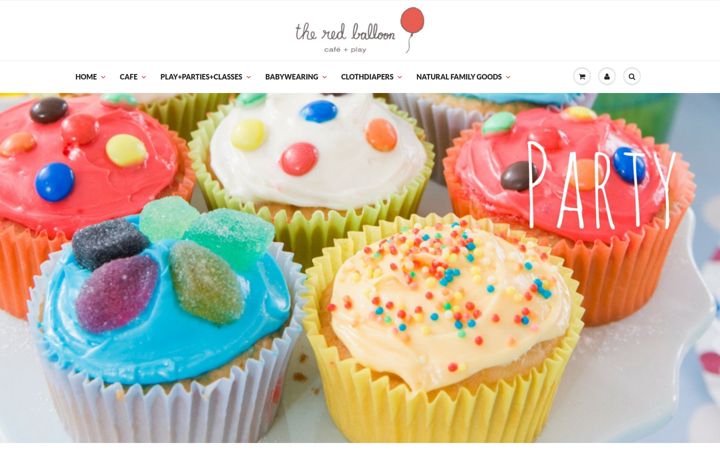 Skærmbillede af redballooncafe.com
