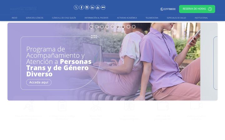 Screenshot of redclinica.cl