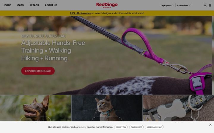 Screenshot of reddingo.com