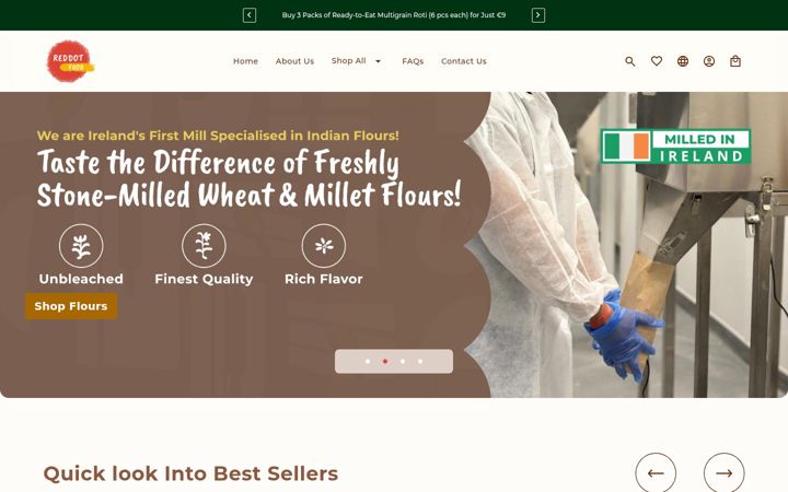 Екранна снимка на reddotfood.store