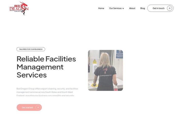 Screenshot of reddragongroup.co.uk