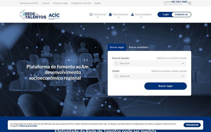 Screenshot of rededetalentos.com.br