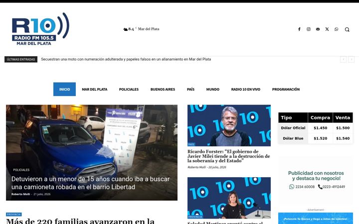 Screenshot of redeletras.com.ar