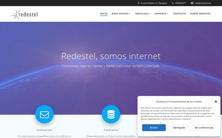 Snímek obrazovky redestel.com