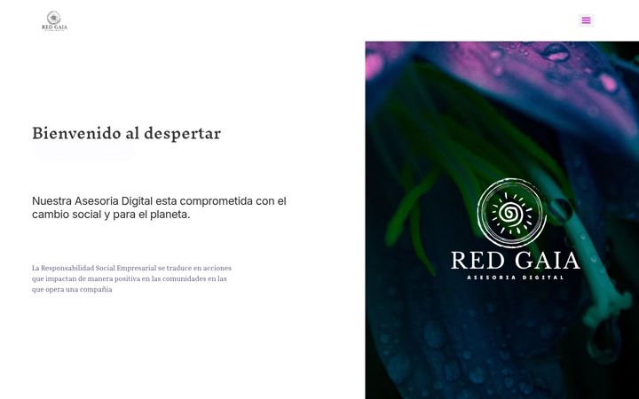 Screenshot of redgaia.com.co