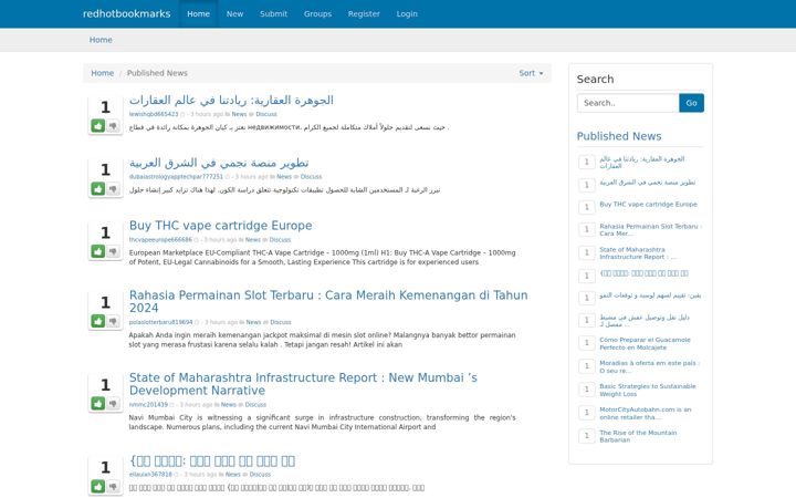 Screenshot of redhotbookmarks.com