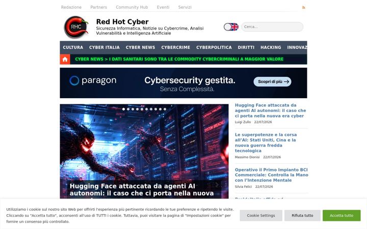 Snímek obrazovky redhotcyber.com