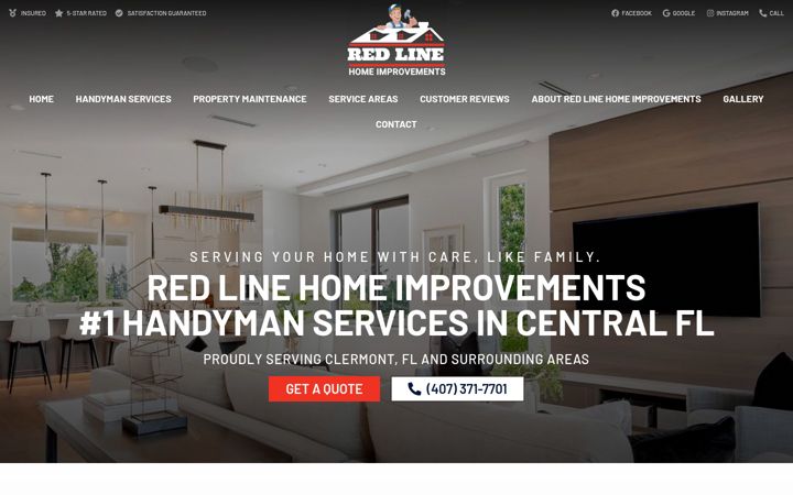 Екранна снимка на redlinehi.com