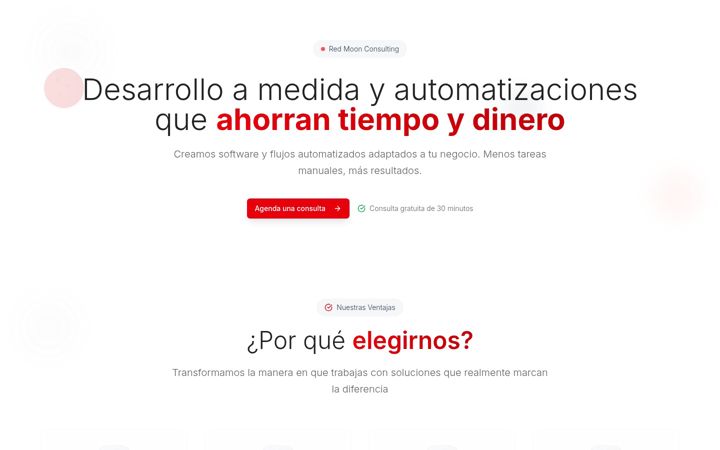 Zrzut ekranu redmoonconsulting.es