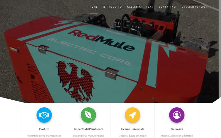 Kuvakaappaus sivustosta redmule.it