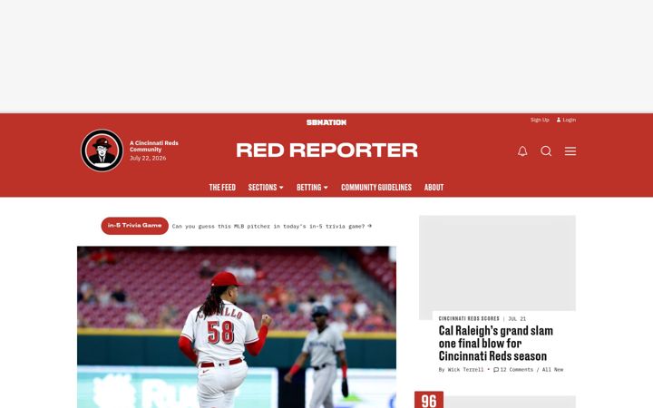 Screenshot of redreporter.com