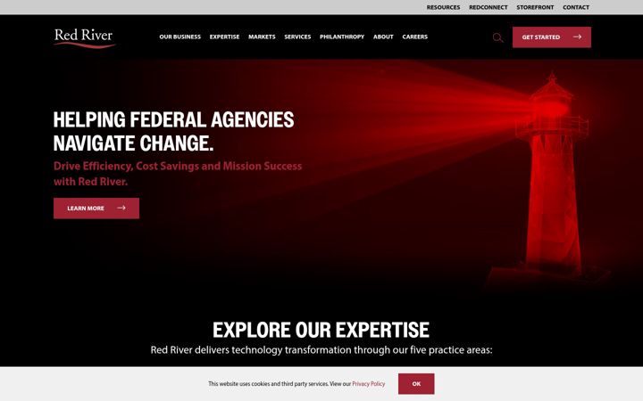 Screenshot of redriver.com