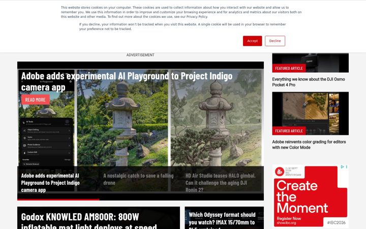 Screenshot of redsharknews.com