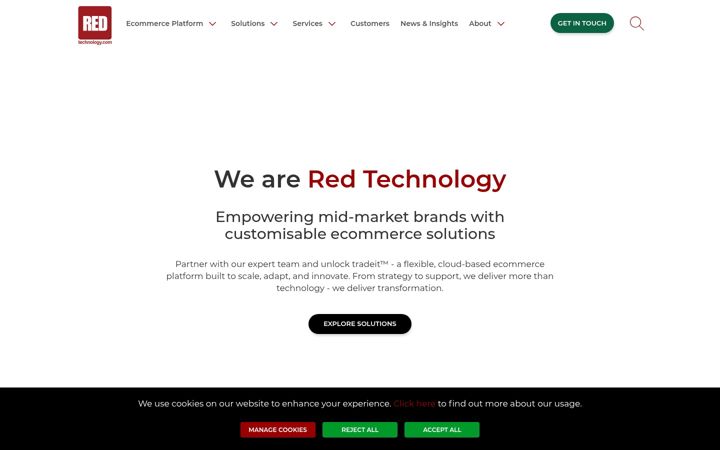 Screenshot of redtechnology.com