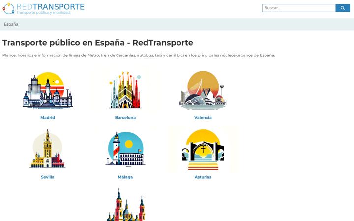 Screenshot of redtransporte.com