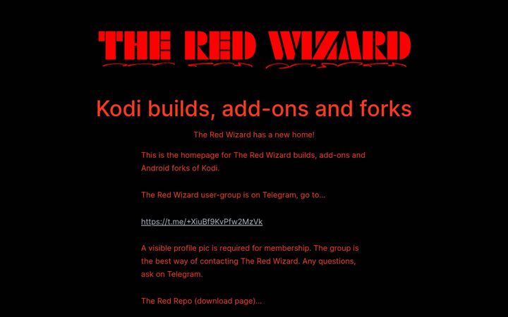 Screenshot of redwizard.xyz
