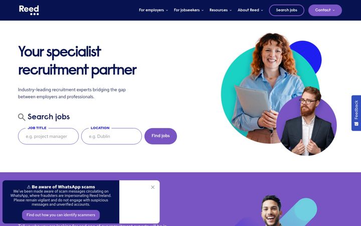 Screenshot of reedglobal.ie