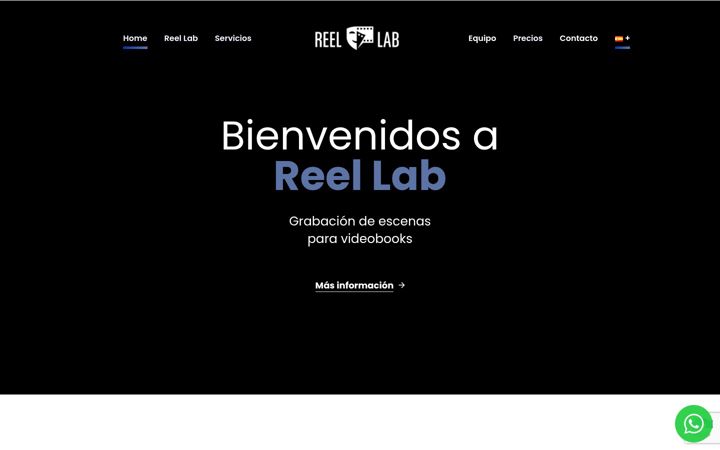 Posnetek zaslona reellab.es