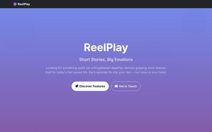 Screenshot of reelplaying.com
