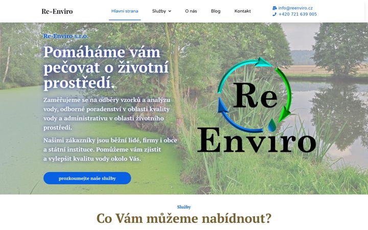 Zrzut ekranu reenviro.cz
