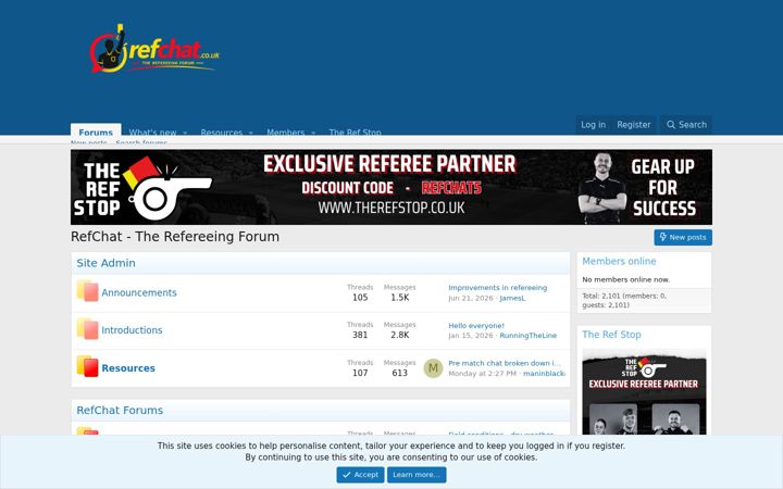 Captură de ecran a refchat.co.uk