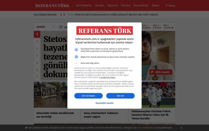 Screenshot of referansturk.com.tr
