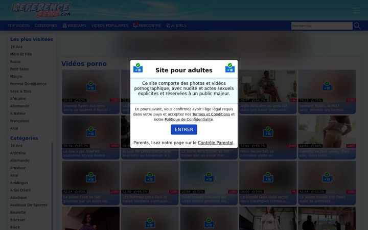 Screenshot of reference-sexe.com