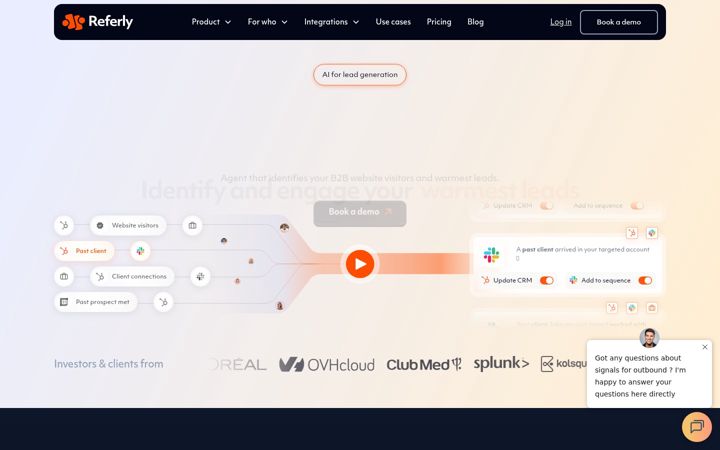 Screenshot of referly.io