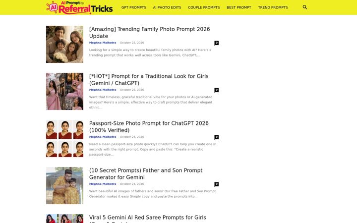 Screenshot of referraltricks.com