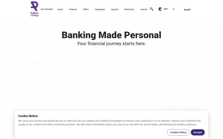 Screenshot of reflectapp.com