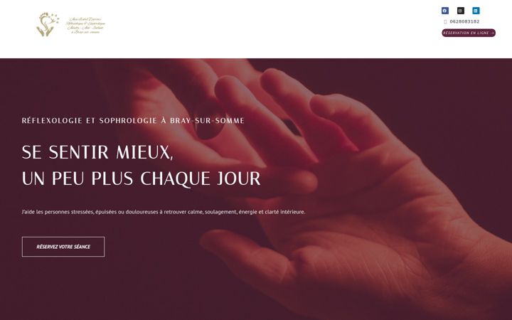 Screenshot von reflexologiedartois.fr