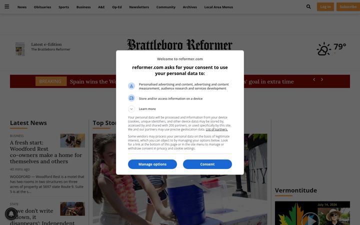 Screenshot of reformer.com