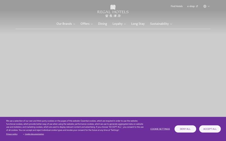 Screenshot of regalhotel.com