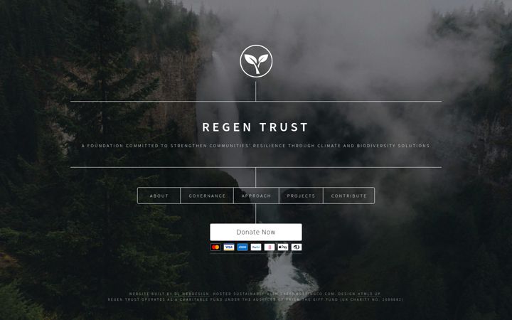 Snímek obrazovky regen-trust.com