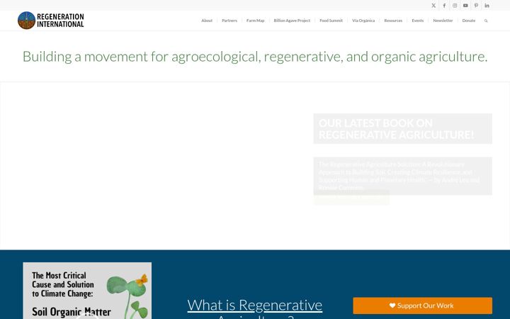 Screenshot von regenerationinternational.org