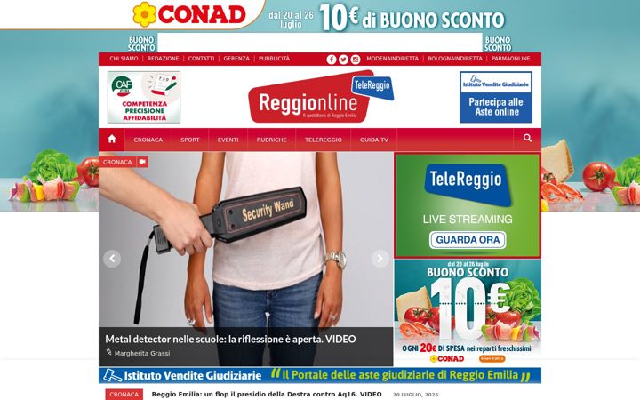 Screenshot of reggionline.com