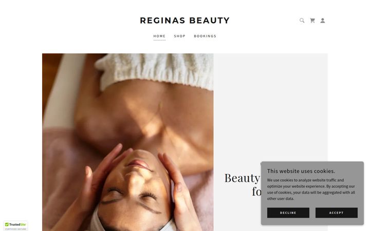 Screenshot of reginas.ie