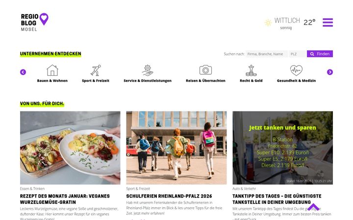 Zrzut ekranu regio-mosel.com