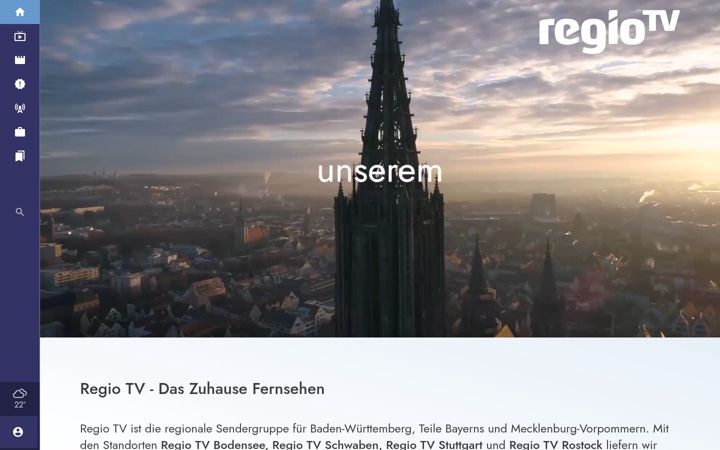 Skjermbilde av regio-tv.de