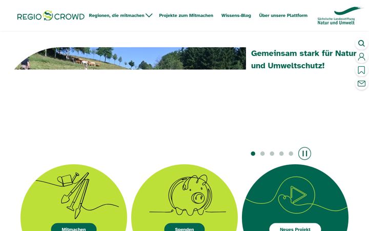 Capture d'écran de regiocrowd.com