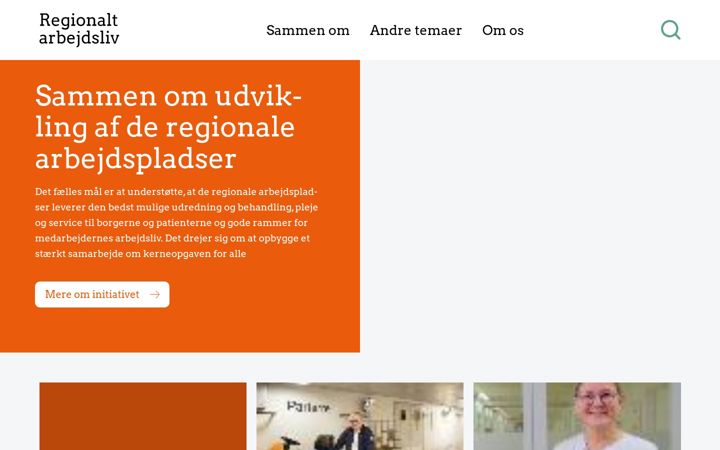 Screenshot of regionaltarbejdsliv.dk