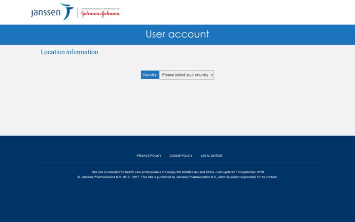 Screenshot of register-janssen.com