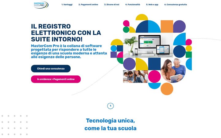 Screenshot stránky registroelettronico.com