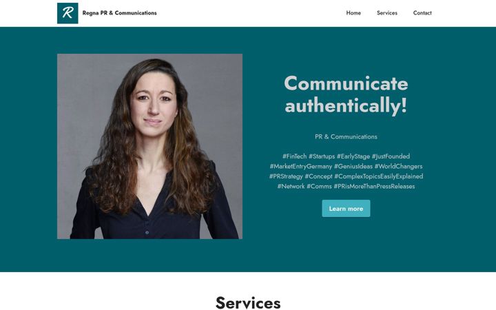 Screenshot of regna-pr.com