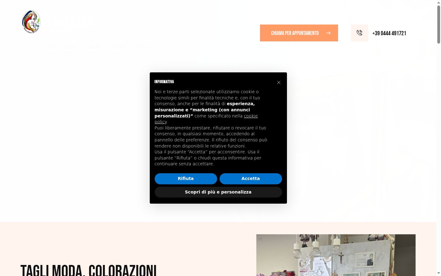 Capture d'écran de la bannière de consentement affichée avant toute interaction