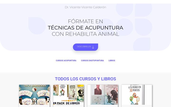Kuvakaappaus sivustosta rehabilita-animal.es